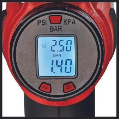 Kompresor portativ Einhell CE-CC 18 Li-Solo, 11 bar, 12 l/min, pa bateri, zi/kuq