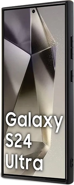 Mbështjellës BMW Leather Carbon për Samsung Galaxy S24 Ultra S928, i zi