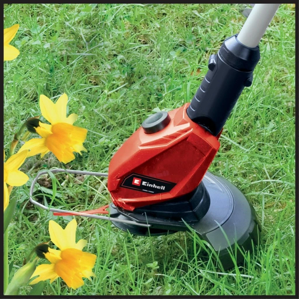 Trimmer bari pa kabllo EINHELL GE-CT 18V, 1 bateri, i kuq