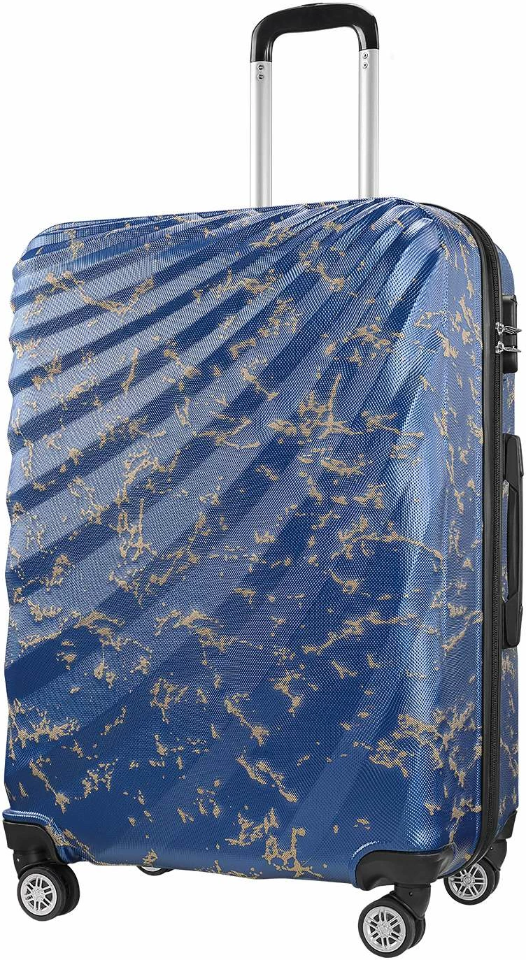 Valixhe udhëtimi Zoozie Bags, Wexta Wx-300, e madhe, ngjyrë kaltër, me printim