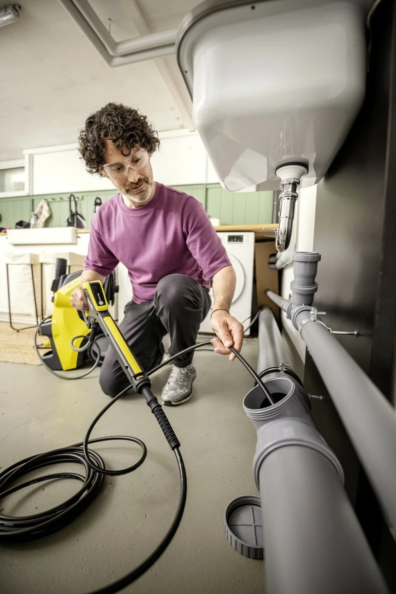 Set për pastrim tubash Karcher 2.644-492.0, 15m, zi