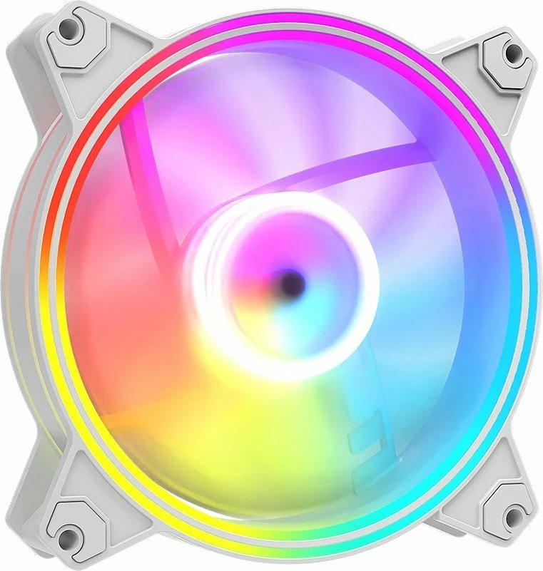 Ventilator kasë PC Modecom Volcano Apex 120 ARGB Reverse FAN-APEX-120R-ARGB-20 120mm 4-pin PWM i bardhë, 1 copë