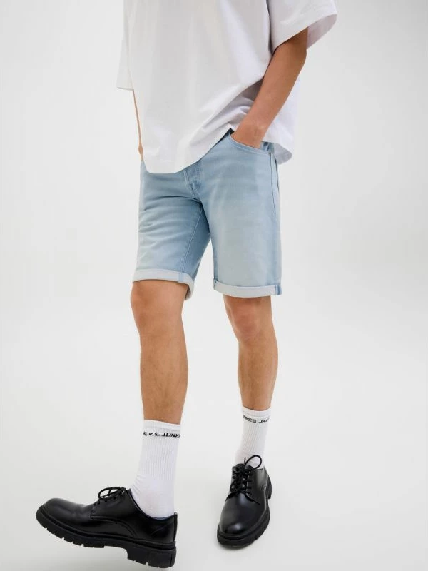 Shorce për meshkuj Jack&Jones JJIRICK JJICON IK SHORTS GE 118 SN 12269609, denim të kaltër