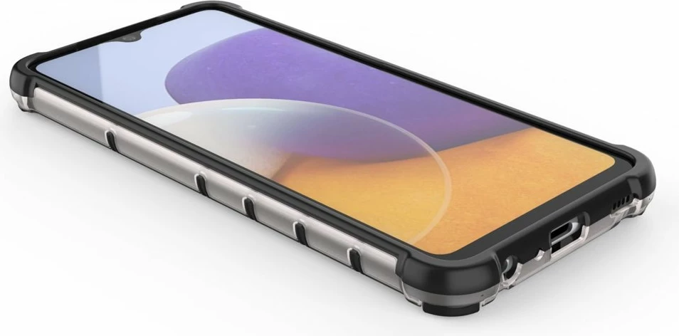 Mbështjellës Hurtel Honeycomb Case për Samsung Galaxy A22 4G, Kuq