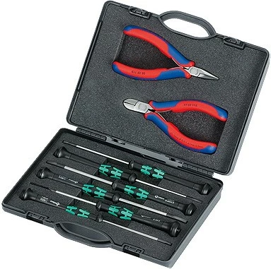 Set veglash Knipex 00 20 18, 8 copë, kasë e zezë