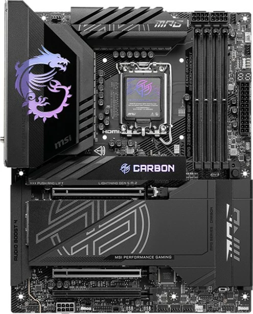 Pllakë amë MSI MPG Z890 CARBON WIFI, Intel, LGA 1851, 256 GB, e zezë