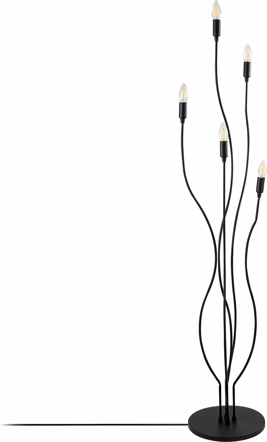 Llambë dyshemeje Opviq, Bonibon, e zezë, 35x35x155cm