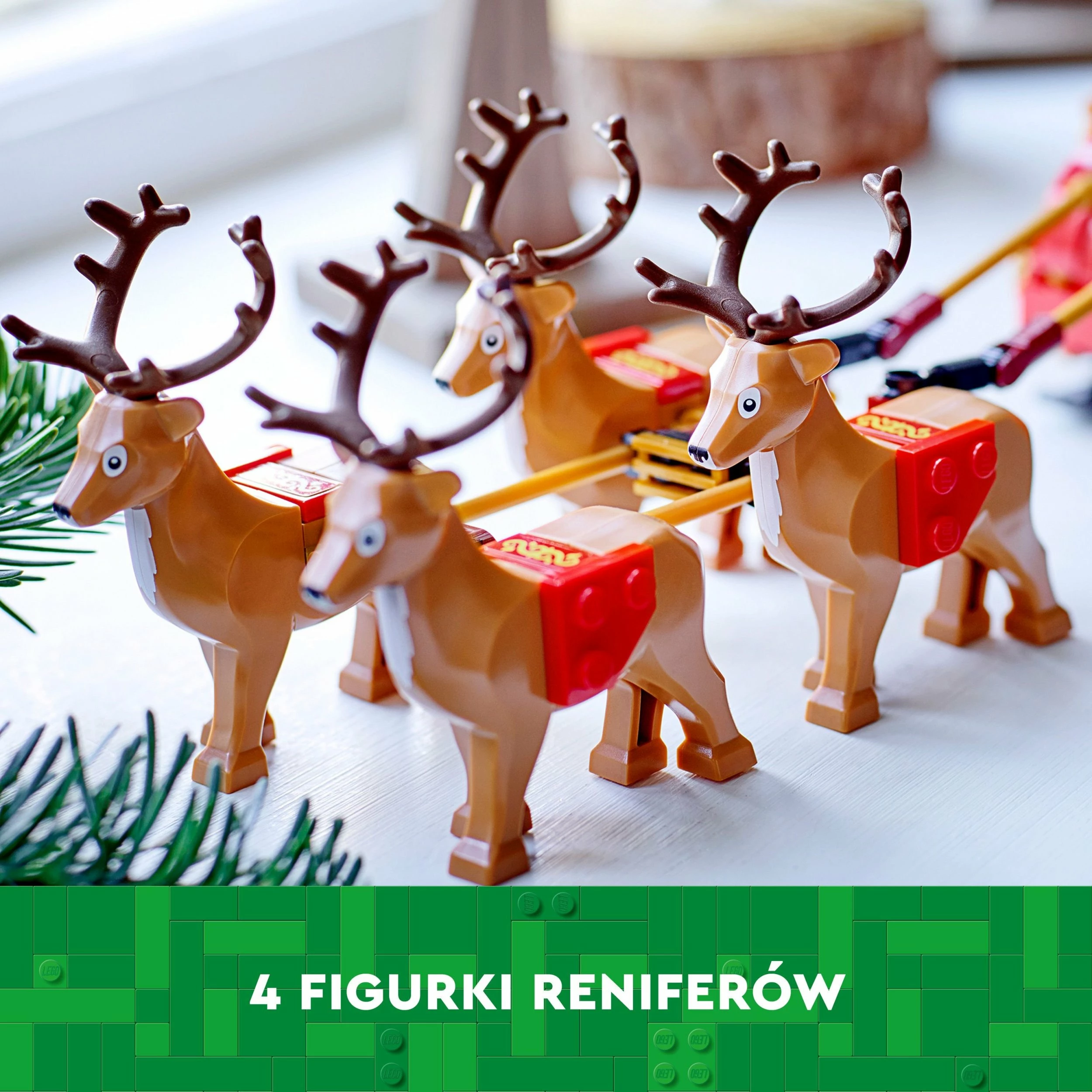 Set ndërtimi LEGO Santa's Sleigh 40499, 343 elemente, 9+