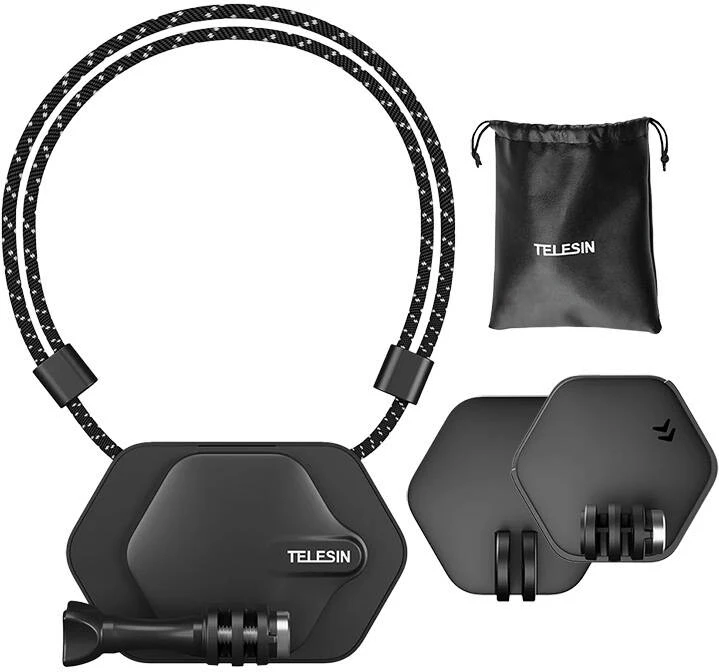 Komplet montimi i shpejtë magnetik për kamera sportive Telesin TE-MMK-001, i zi