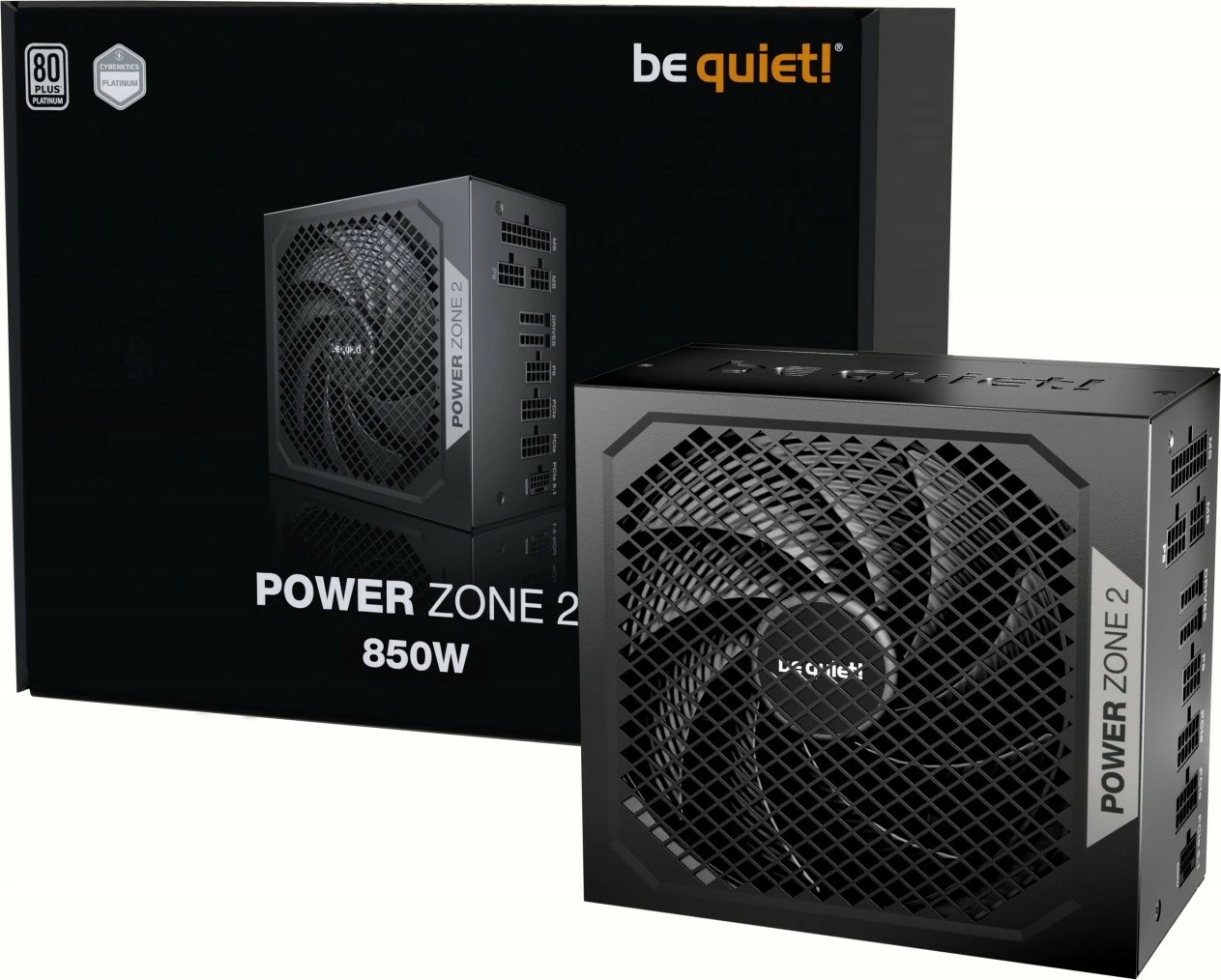 Kasë Be quiet! Power Zone 2 BP007EU, 850W, 80 PLUS Platinum, Modular, E zezë