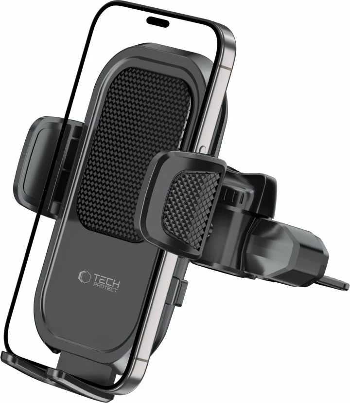 Mbështjellës Tech-Protect V8 për makinë, për CD slot ose ventilator, i zi