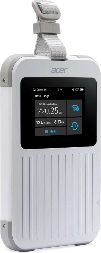 Ruter portativ Acer Connect Enduro M6E 5G, 20GB, Wi-Fi 6E, 4096MB, i bardhë