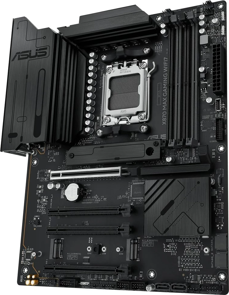 Pllakë amë ASUS X870 MAX GAMING WIFI7, Socket AM5, ATX, Multikolor
