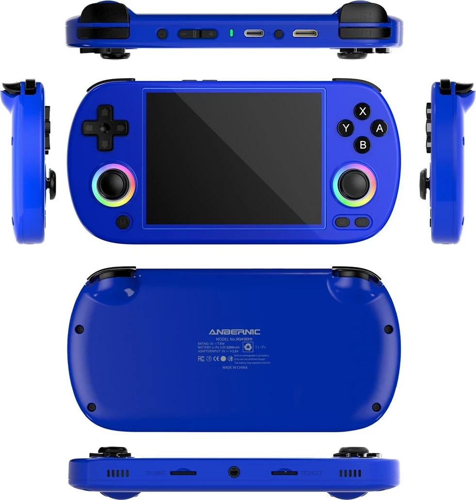 Konsolë retro ANBERNIC RG40XX H, Blu