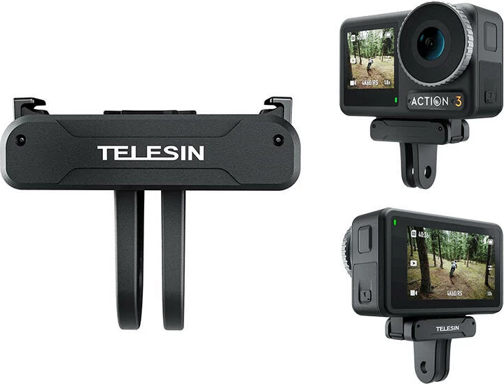 Adapter magnetik dy kthetra për kamera sportive Telesin OA-TPM-T04, për DJI Osmo Action 4/3, i zi