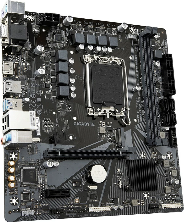 Pllakë amë Gigabyte H610M H DDR4 V2, Micro ATX, DDR4, Intel, e zezë
