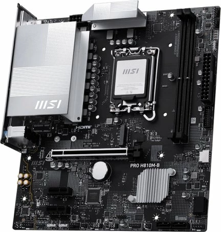 Pllakë amë MSI PRO H810M-B LGA1851 DDR5 Micro ATX 128GB 2.5GbE