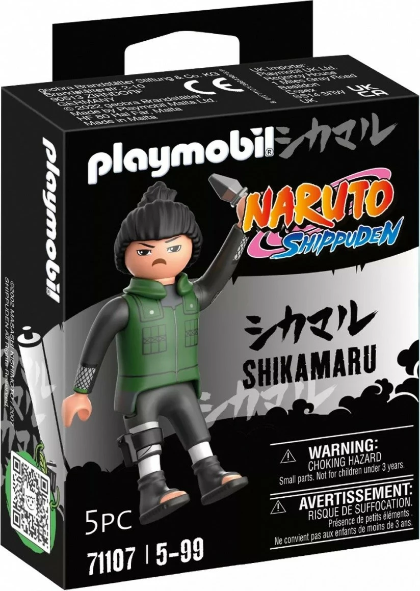 Figurë aksioni Playmobil Naruto Shippuden Shikamaru 71107, me kunai