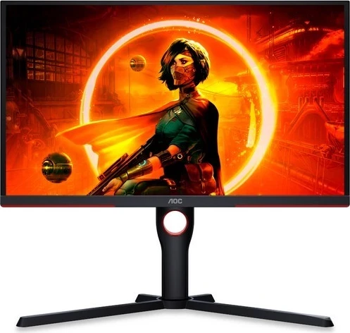 Monitor gaming AOC 25G3ZM/BK, 24.5", Full HD, 240Hz, 0.5ms, e zezë-kuqe