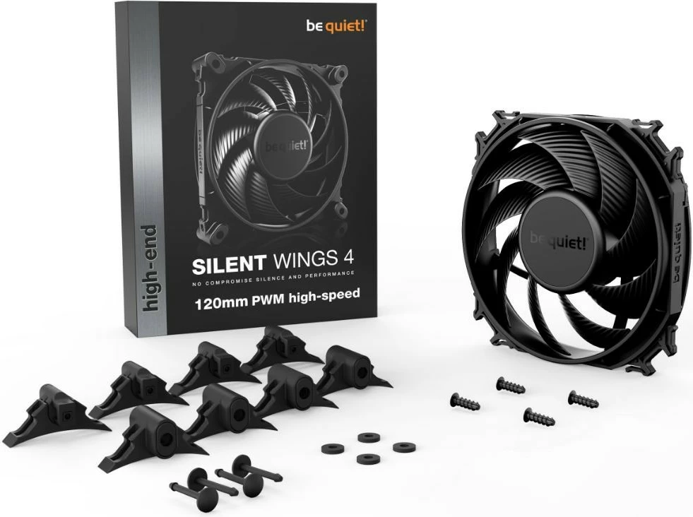 Ventilator kompjuteri be quiet! Silent Wings 4 120mm PWM H-S, BL094, i zi
