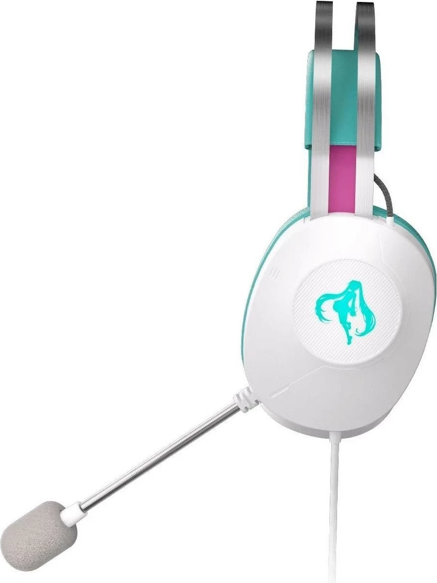 Kufje gaming Asus TUF Gaming H1 Gen II Hatsune Miku Edition, 7.1, USB, e bardhë