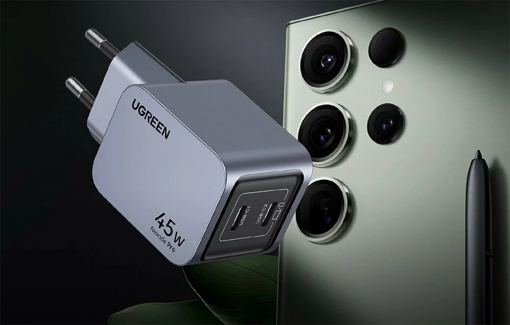 Karikues rrjeti Ugreen Nexode Pro 35008 45W 2x USB-C, gri