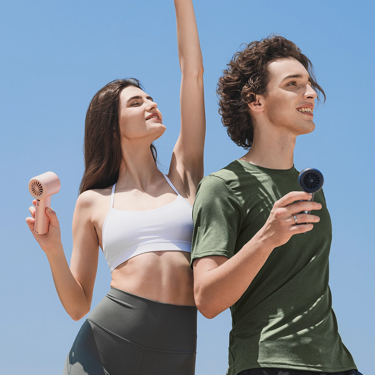 Ventilator dore Jisulife Pro1 FA53, 3600 mAh, ekran LED, USB-C, kaltër e errët