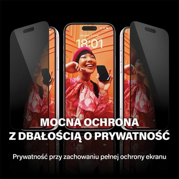 Mbështjellës PanzerGlass Privacy Bundle 3in1 për iPhone 15, transparent