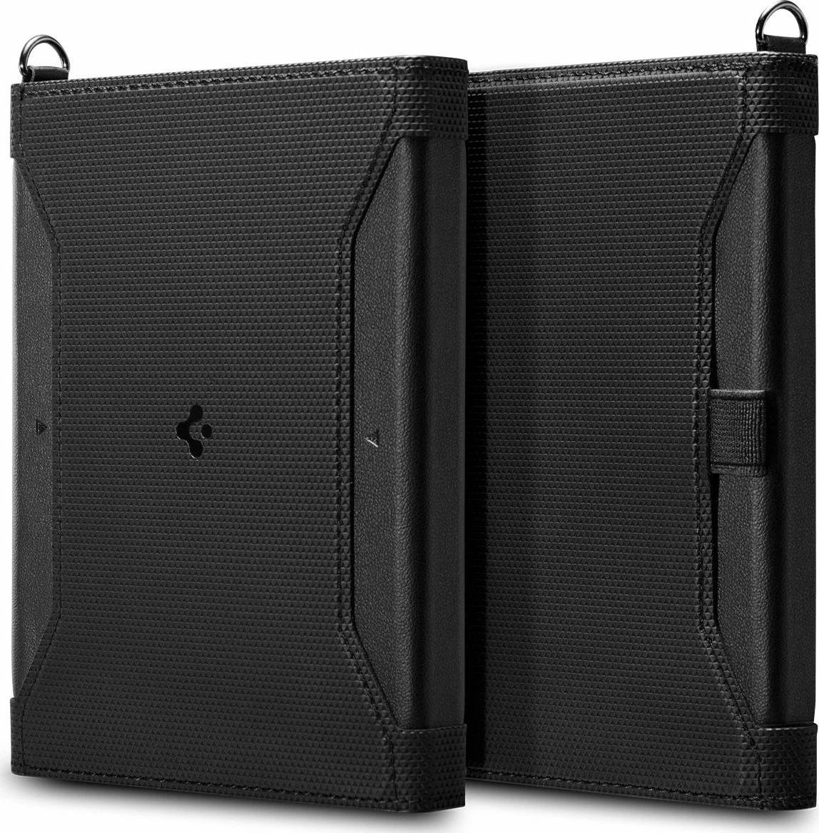 Mbajtës pasaporte Spigen Passport Holder Universal PU lëkurë, e zezë, 1 copë