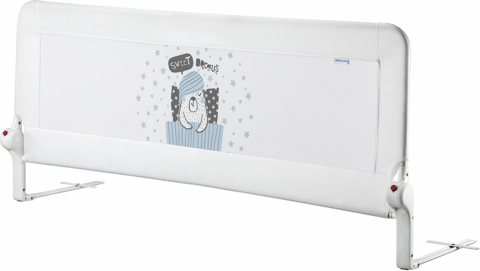 Parmak i sigurisë për shtrat, ngjyrë e bardhë, Evila Originals, Köpekcik, 150x65x2 cm