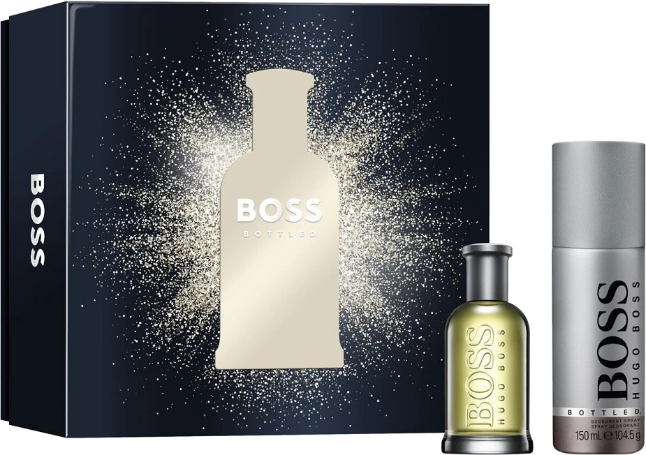 Set Eau de Toilette dhe Deodorant për meshkuj Hugo Boss Bottled, 50ml + 150ml