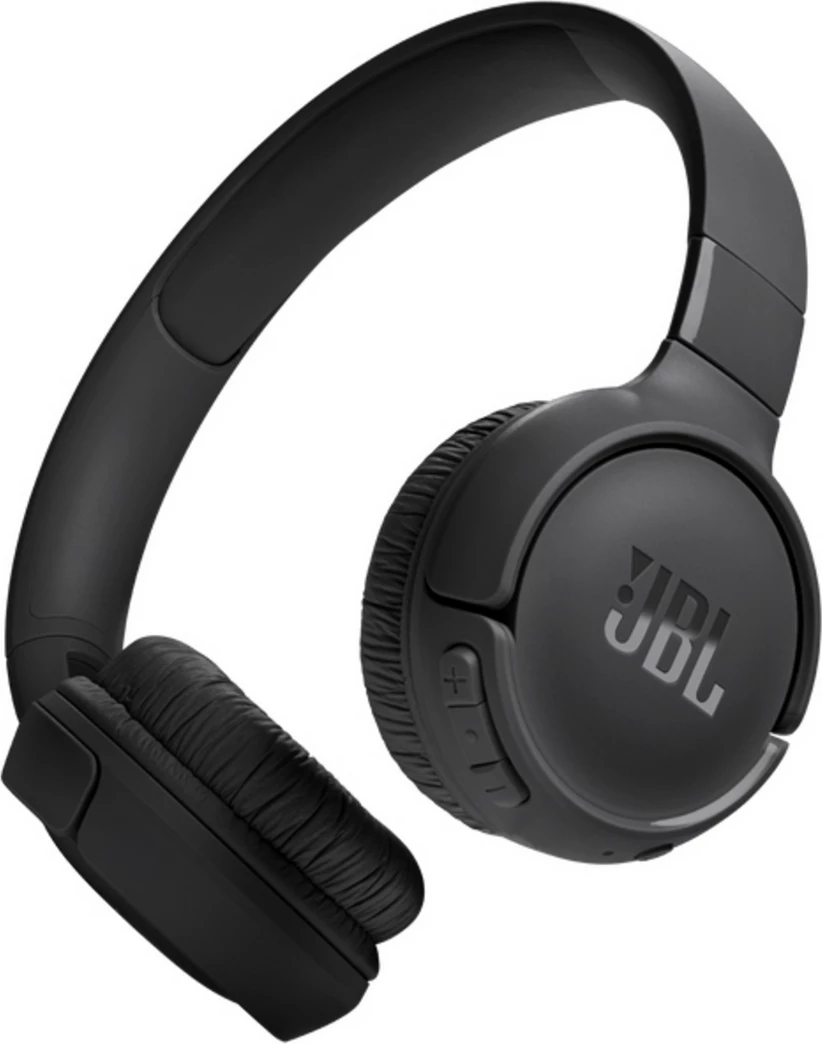 Kufje JBL Tune 520BT JBLT520BTBLKEU pa tela Bluetooth on-ear me mikrofon të zeza