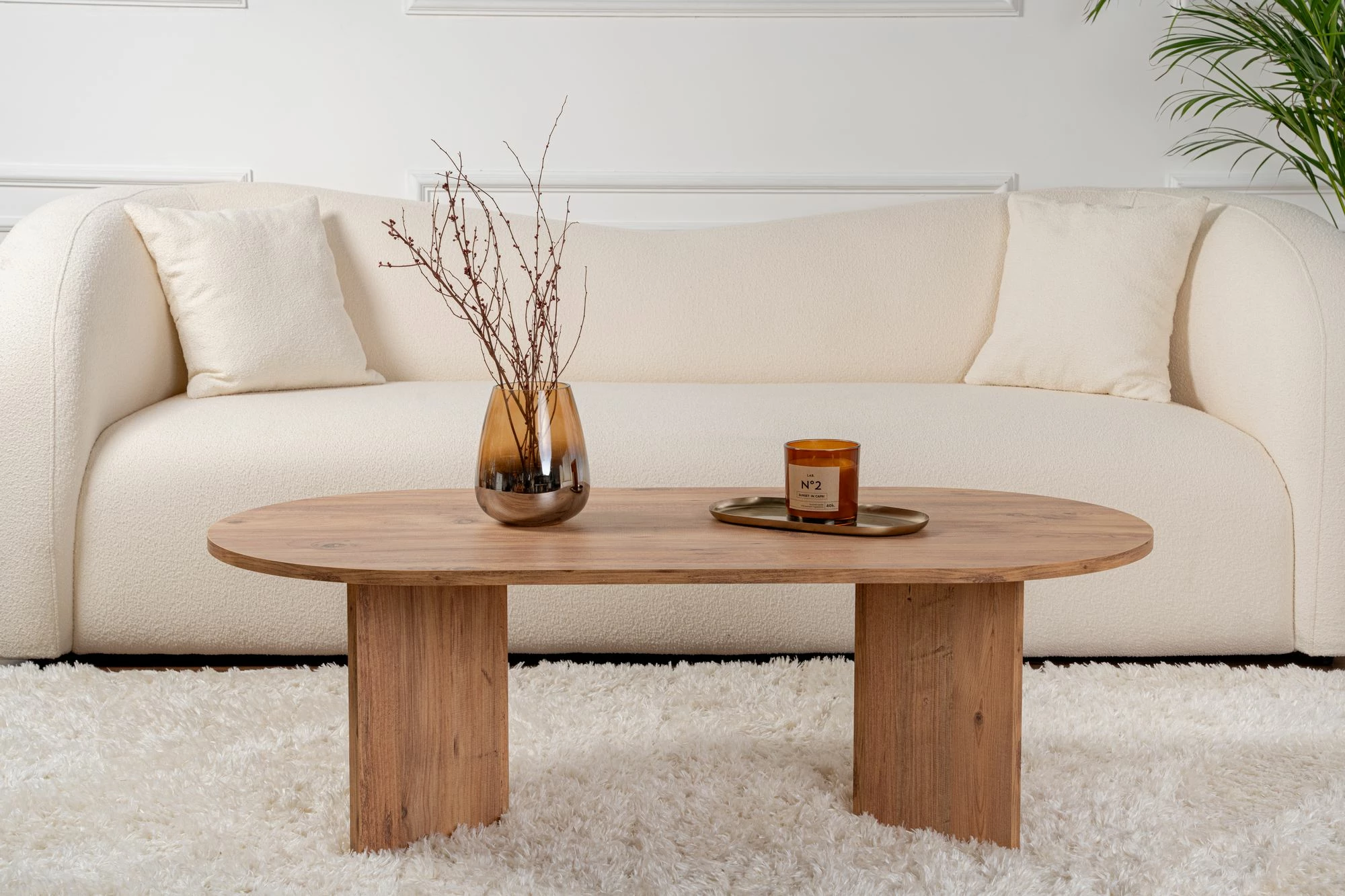 Tavolinë kafeje Nordure, ngjyrë Sable - Atlantic Pine