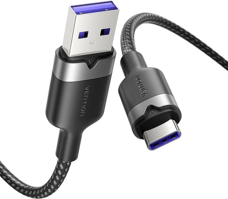 Kabllo USB 2.0 Vention CTOBF, USB-A në USB-C, 1m, e zezë