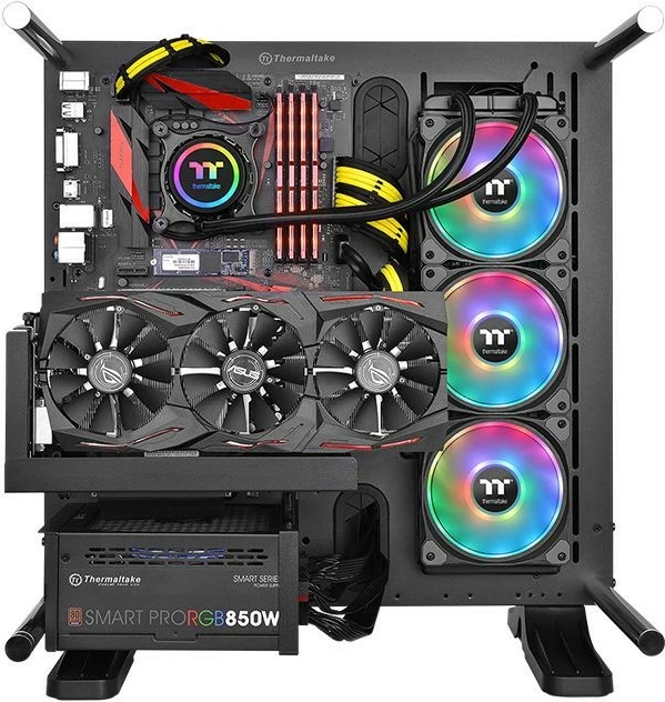 Ftohës uji për procesor Thermaltake Floe DX RGB 360, 3 ventilatorë, RGB, i zi
