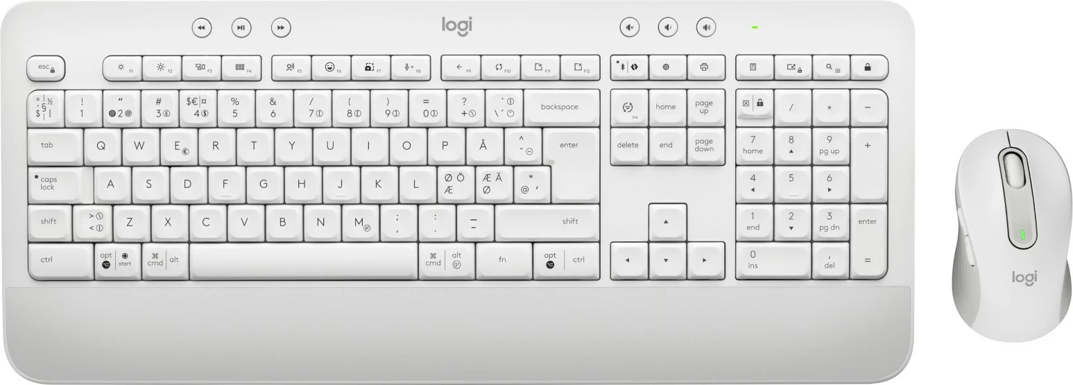 Set tastierë dhe maus Logitech Signature MK650 Combo for Business, wireless, Bluetooth, QWERTY, i bardhë