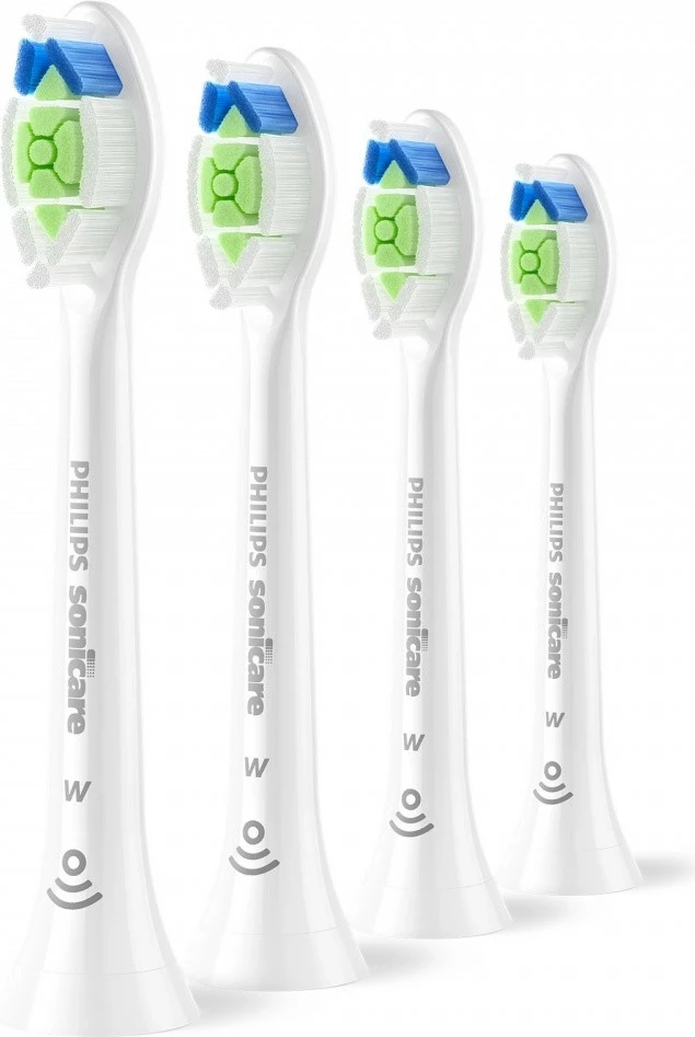 Kokë furçe dhëmbësh, Philips Sonicare Optimal White HX6064/87, kompatibile me snap-on, BrushSync, e bardhë, set 4 copë
