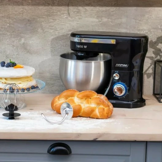 Mikser planetar MPM MRK-21, 5L, 1600W, i zi/argjendtë