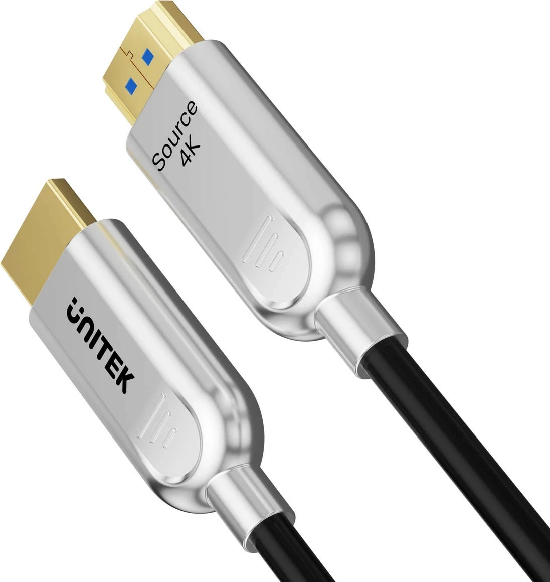 Kabëll HDMI optik Unitek 2.0 AOC 4K 60Hz 30m silver-black