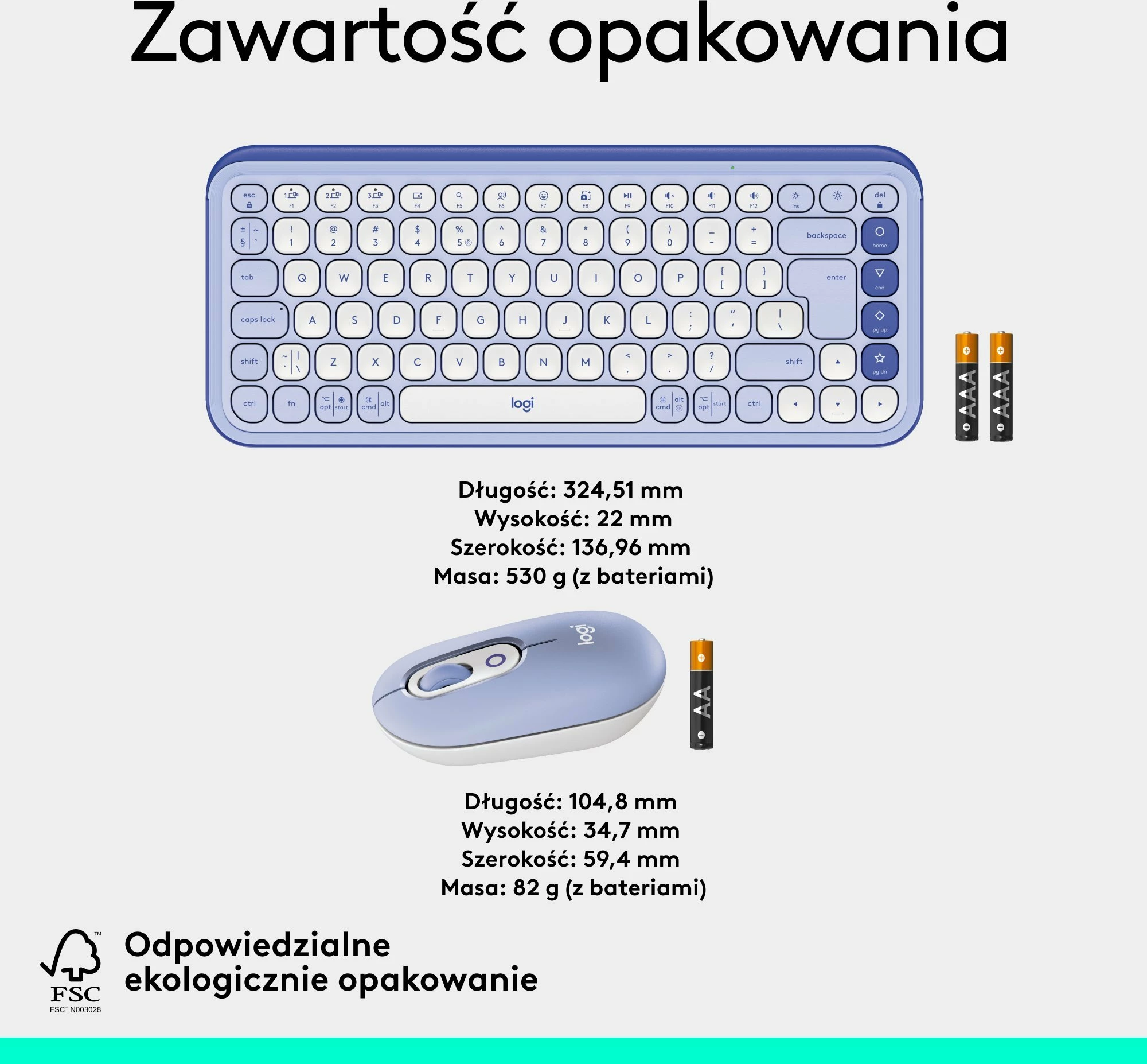 Set tastierë + Maus Logitech POP Icon Combo 920-013078, Bluetooth, US INTL, pa numpad, vjollcë