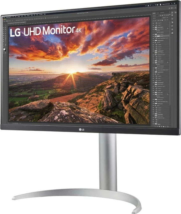 Monitor LG 27UP85NP-W, 27 inç, 4K Ultra HD, LED, 5 ms, argjendtë
