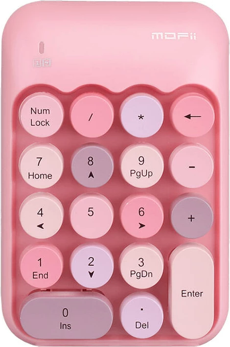 Tastierë numerike wireless MOFII X910, Rozë