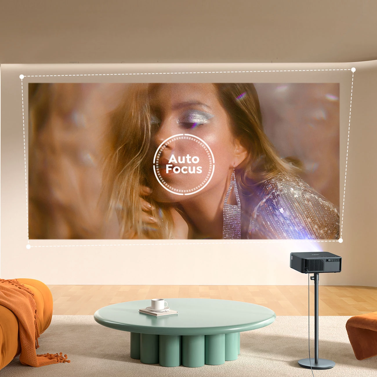 Projektor multimedia Yaber K2s Pro, FullHD 1080p, JBL Speakers & Subwoofer, Android TV, i zi