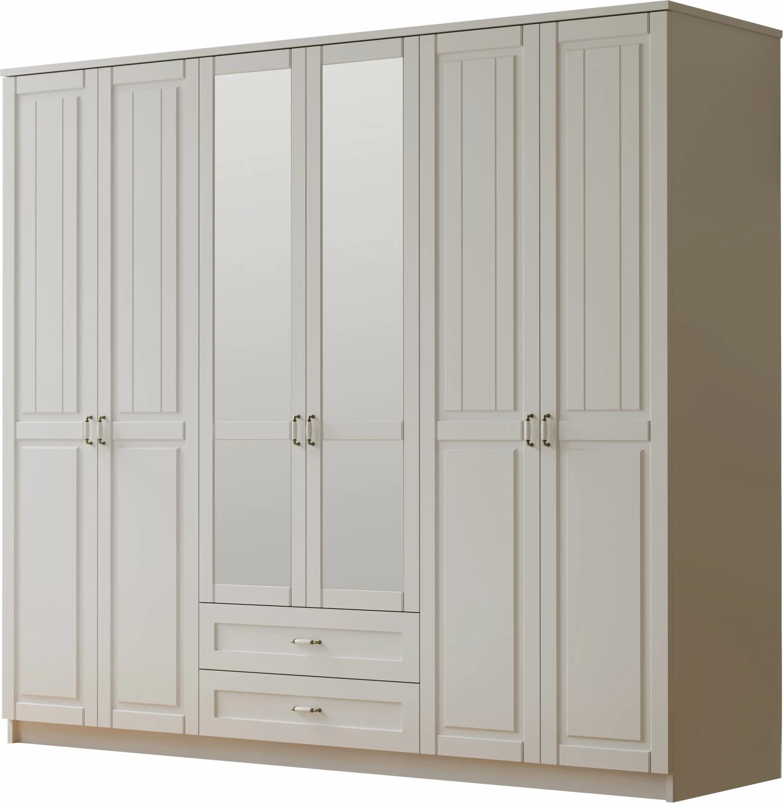 Gardërobë Skye Decor, RB-122-01, ngjyrë e bardhë matte