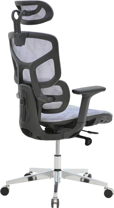 Karrige për zyre Karlo, e kaltër/e zezë