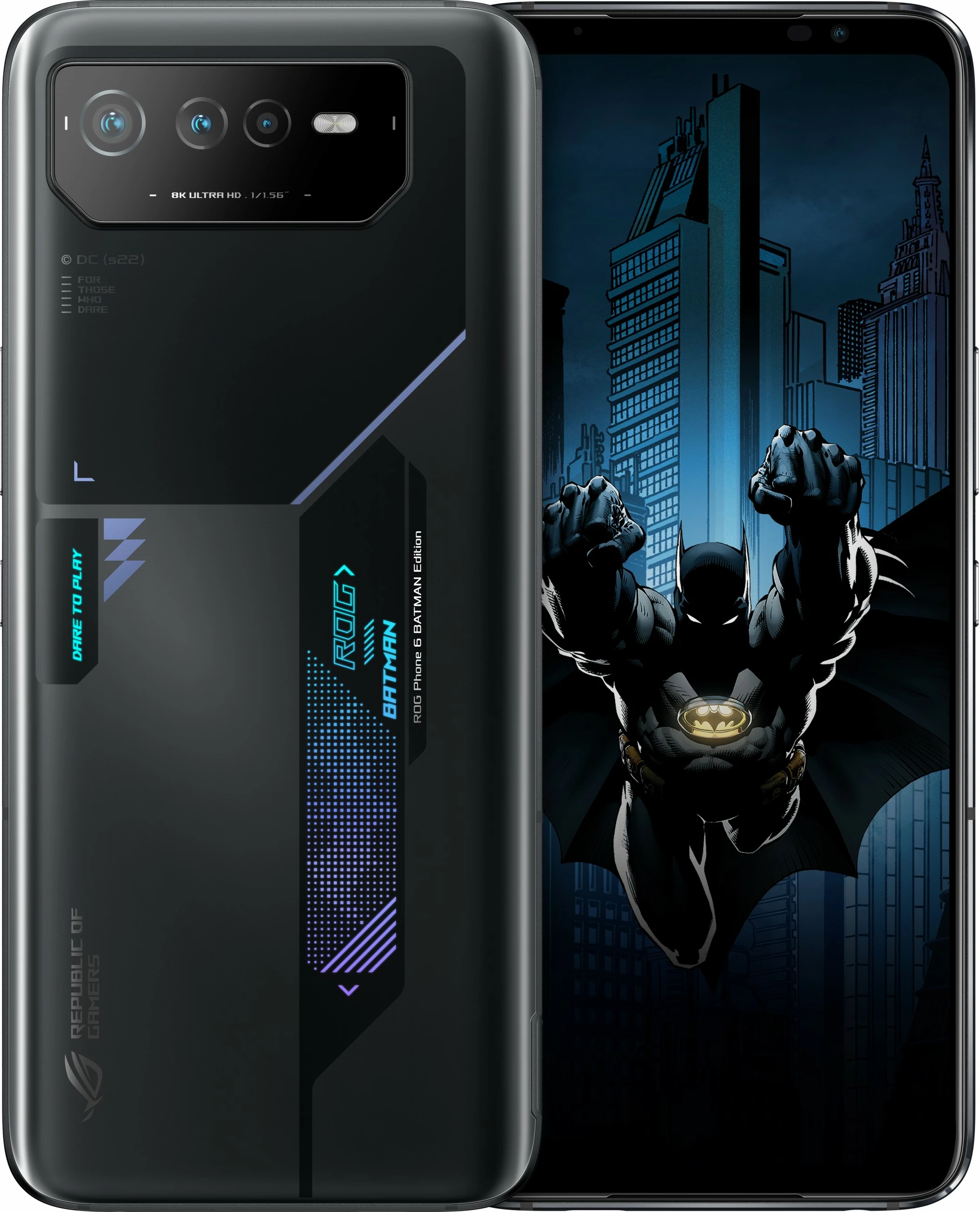 Celular ASUS ROG Phone 6 BATMAN Edition, 12 GB, 256 GB, 50 MP, Android 12, Black
