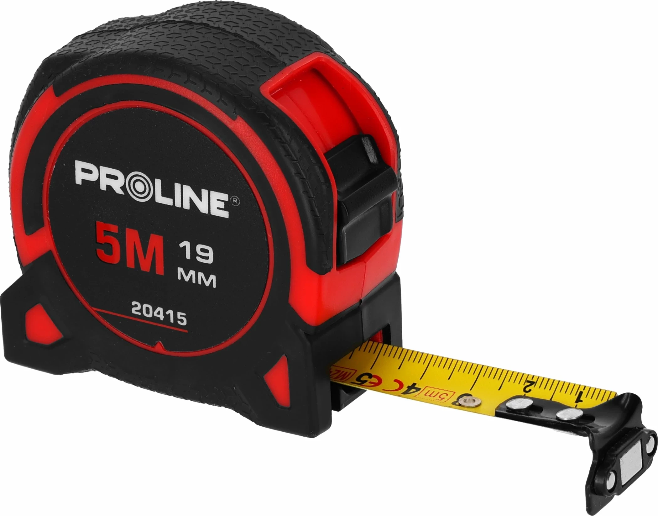 Metër rrotullues PROLINE 20418 8m/25mm me magnet, portokalli