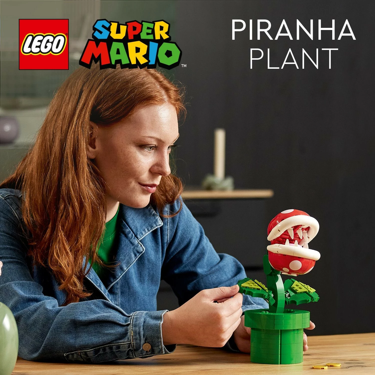 Set ndërtimi LEGO Super Mario Piranha Plant, 540 copë, shumëngjyrësh
