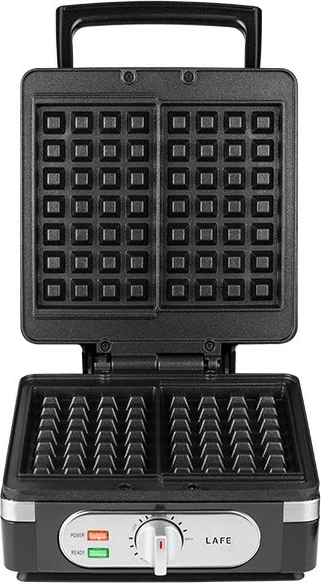 Aparat për gofra Lafe WaffleMaster 1400W, plastikë, zi