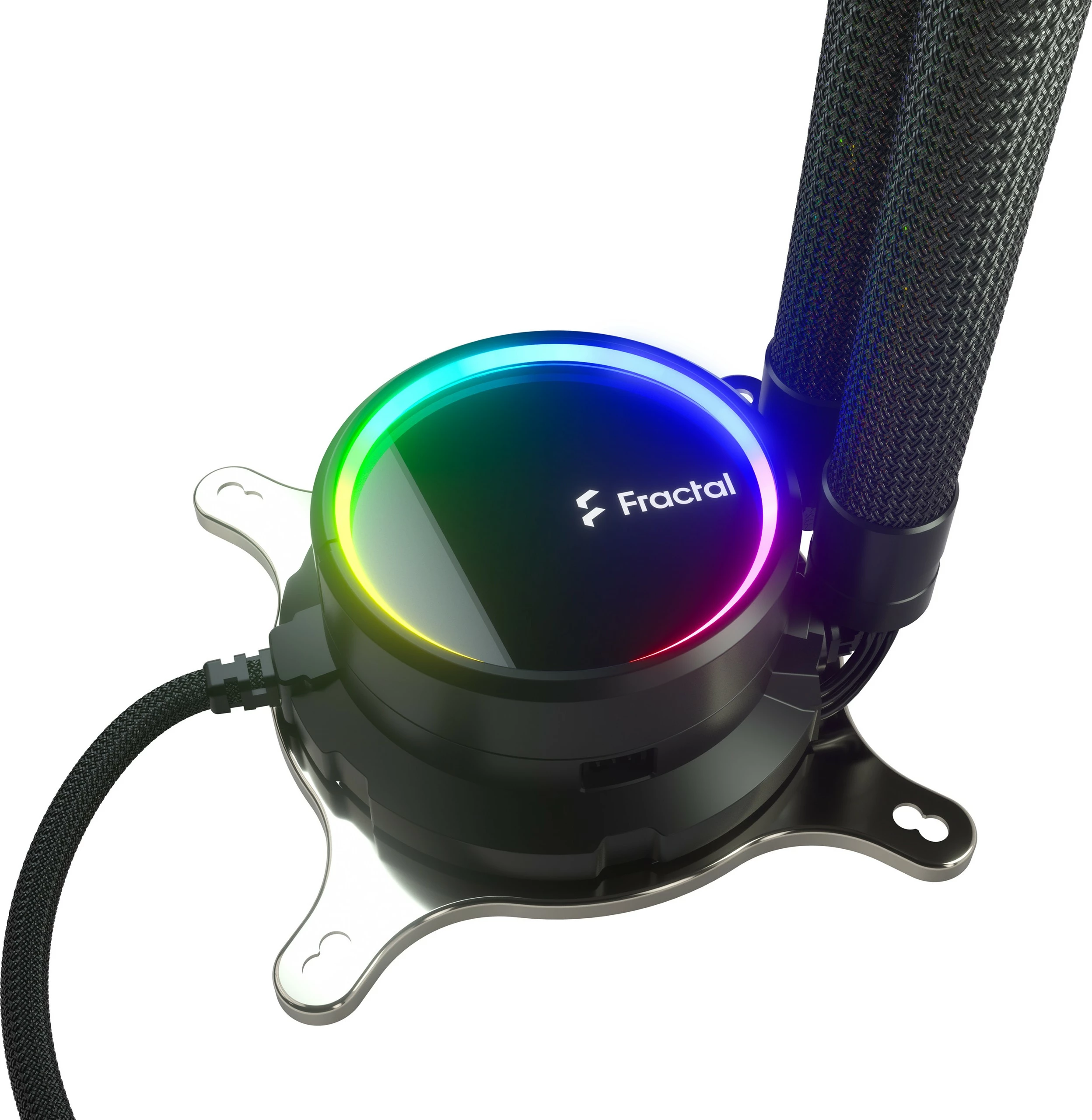 Ftohës me lëng Fractal Design Celsius+ S28 Prisma, ARGB, 2x ventilatorë, 280mm, zi/bardhë